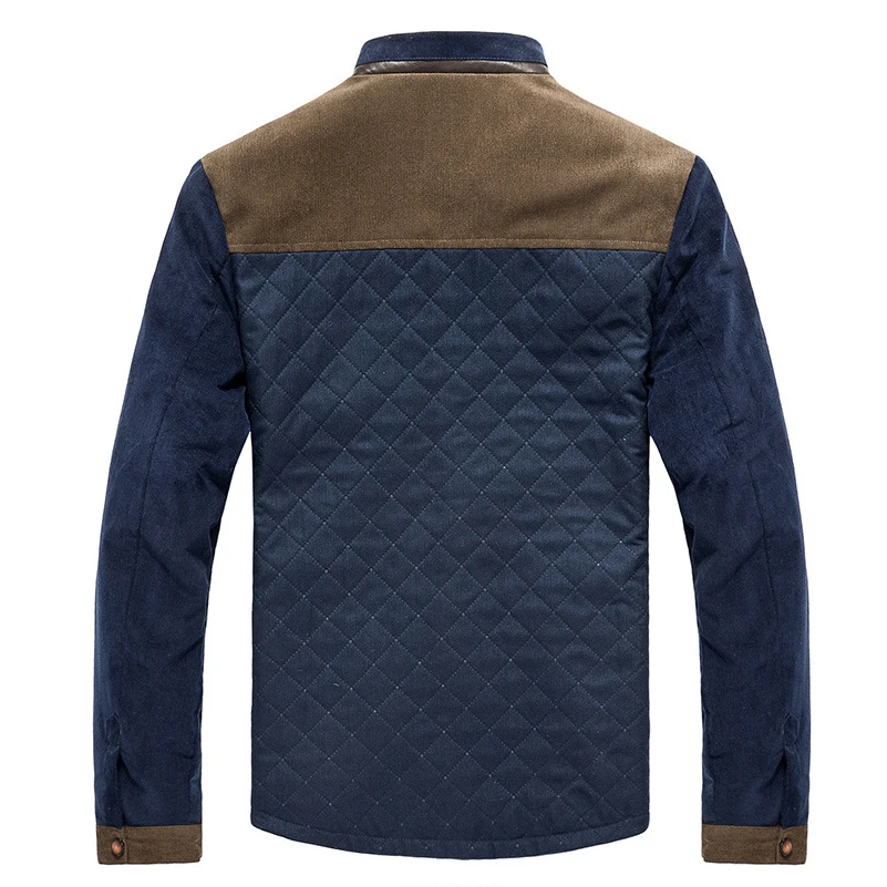 2017 осень зима бренд Для мужчин Куртки Бизнес Повседневное Вельветовая куртка