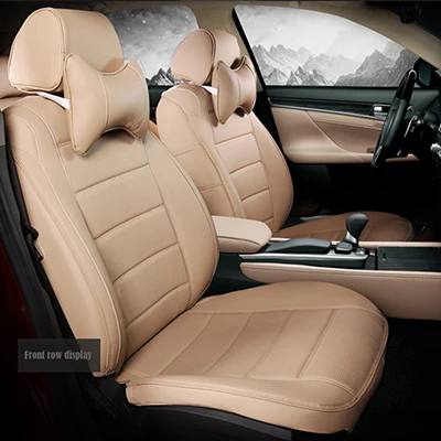 Пользовательские кожаные чехлы для автомобильных сидений для honda accord 8 insight CRV XRV Odyssey Jazz City crosstour CRIDER VEZEL автомобильные аксессуары - Название цвета: Beige