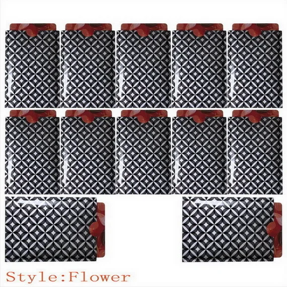 Flower Стиль, 1000 шт, защита от кражи, подходит для бумажника, защита для ID карты, защита от сканирования, рукав для карты, RFID Блокировка, OEM Добро пожаловать - Цвет: Flower