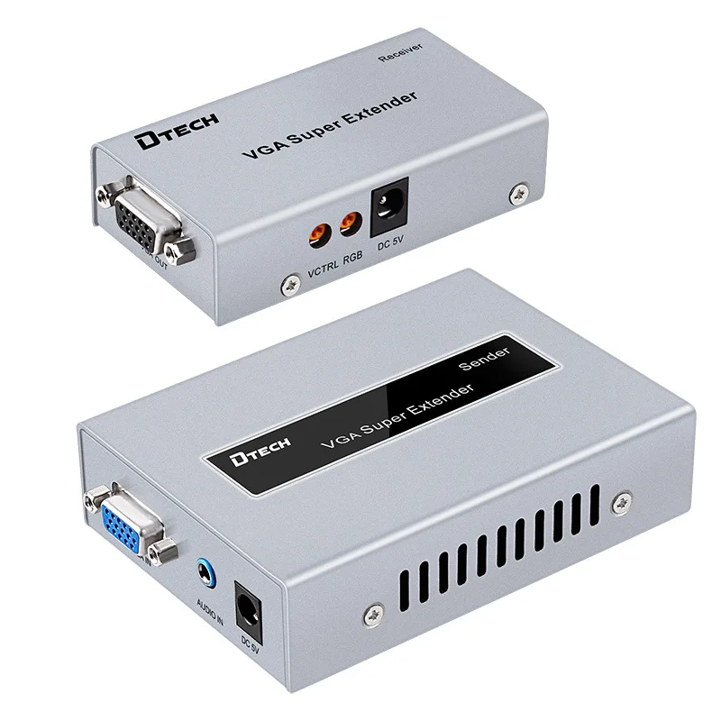 DT 7020B VGA удлинитель 300 м к RJ45 усилитель сигнала HD одиночный сетевой кабель