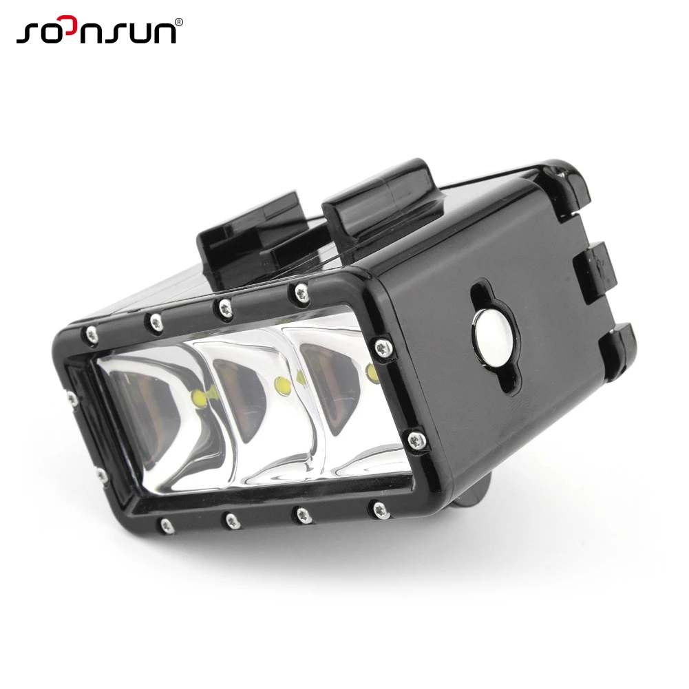 SOONSUN Водонепроницаемая светодиодная лампа для дайвинга подводная заливающая