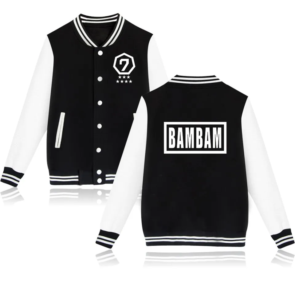 2018 весна осень хлопок флис GOT7 толстовки Mark Jackson JB BamBam JinYoung YuGyeom куртка свитшоты