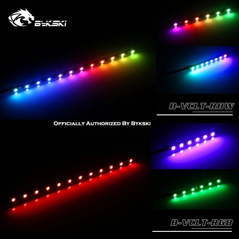 Bykski B-VCLT-RBW/B-VCLT-RGB светодиодный светильник бусины для GPU cpu блок 70-200 мм водяного охлаждения кулер Замена поддержка MOBO RGB/RBW