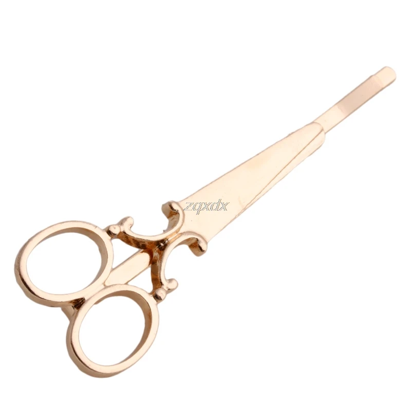 Fashion Women Chic Scissors Shape HairClip Gold/Silver Hair Pin Accessory Whosale&Dropship|Ножницы| |