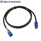 Eightwood Новая высокоскоростная передача автомобиля FAKRA HSD C сигнал синий USB LVDS экранированный 120 см Dacar 535 4-жильный кабель