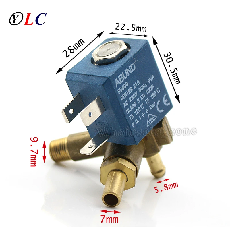 Новый AC 220V 50Hz 3 Way Медь электромагнитный клапан бытовой Приспособления для воды |