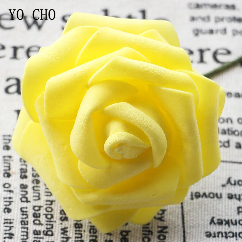 YO CHO 50 шт. большие цветы из пенопласта розы искусственный цветок розовый стена для