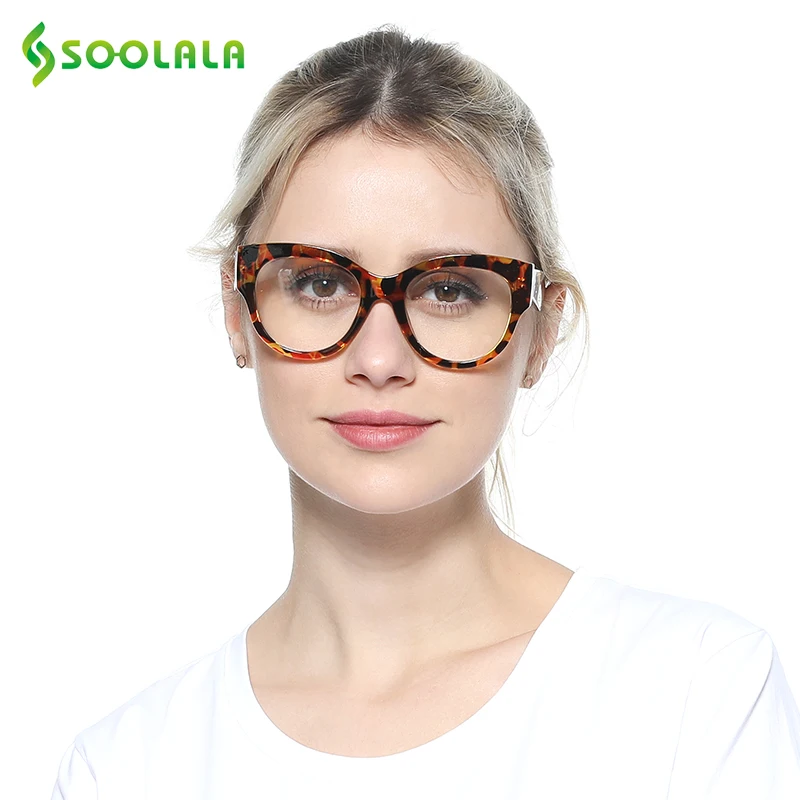 SOOLALA очки для чтения, женские и мужские, Новое поступление, полная оправа, разноцветный узор, ноги, большие очки для чтения по рецепту+ от 0,5 до 4,0