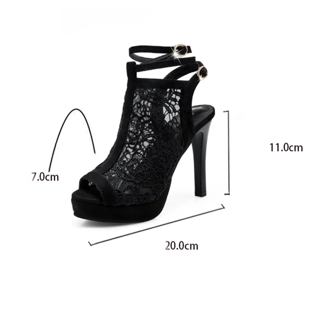 Сандалии SAGACE женские с открытым носком высокий каблук однотонные деловые туфли