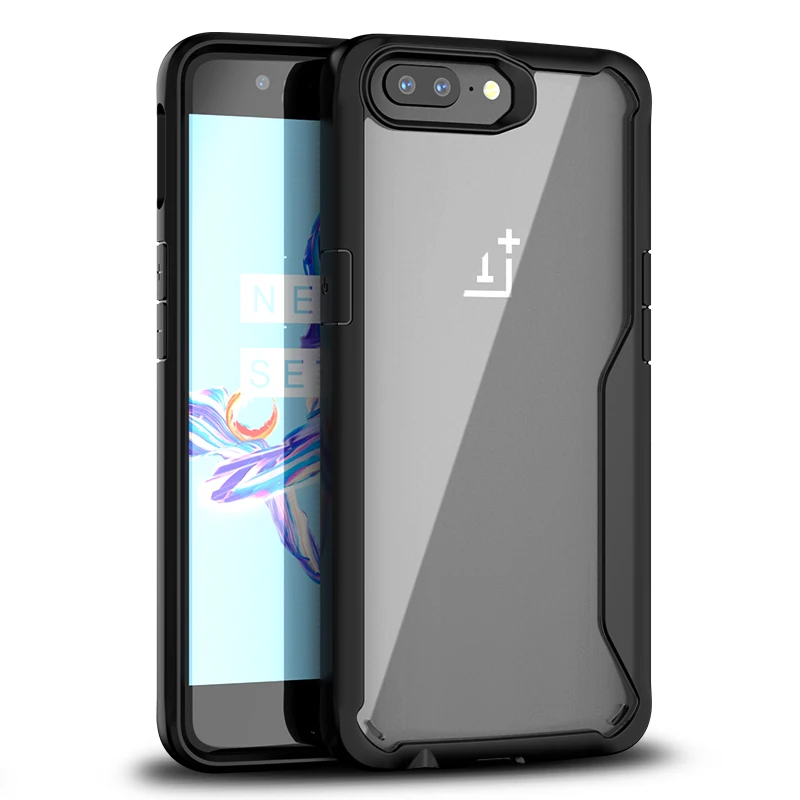 Чехол IPAKY для Oneplus 6 силиконовый гибридный Прозрачный чехол 5 5T One Plus 7/1 + 7