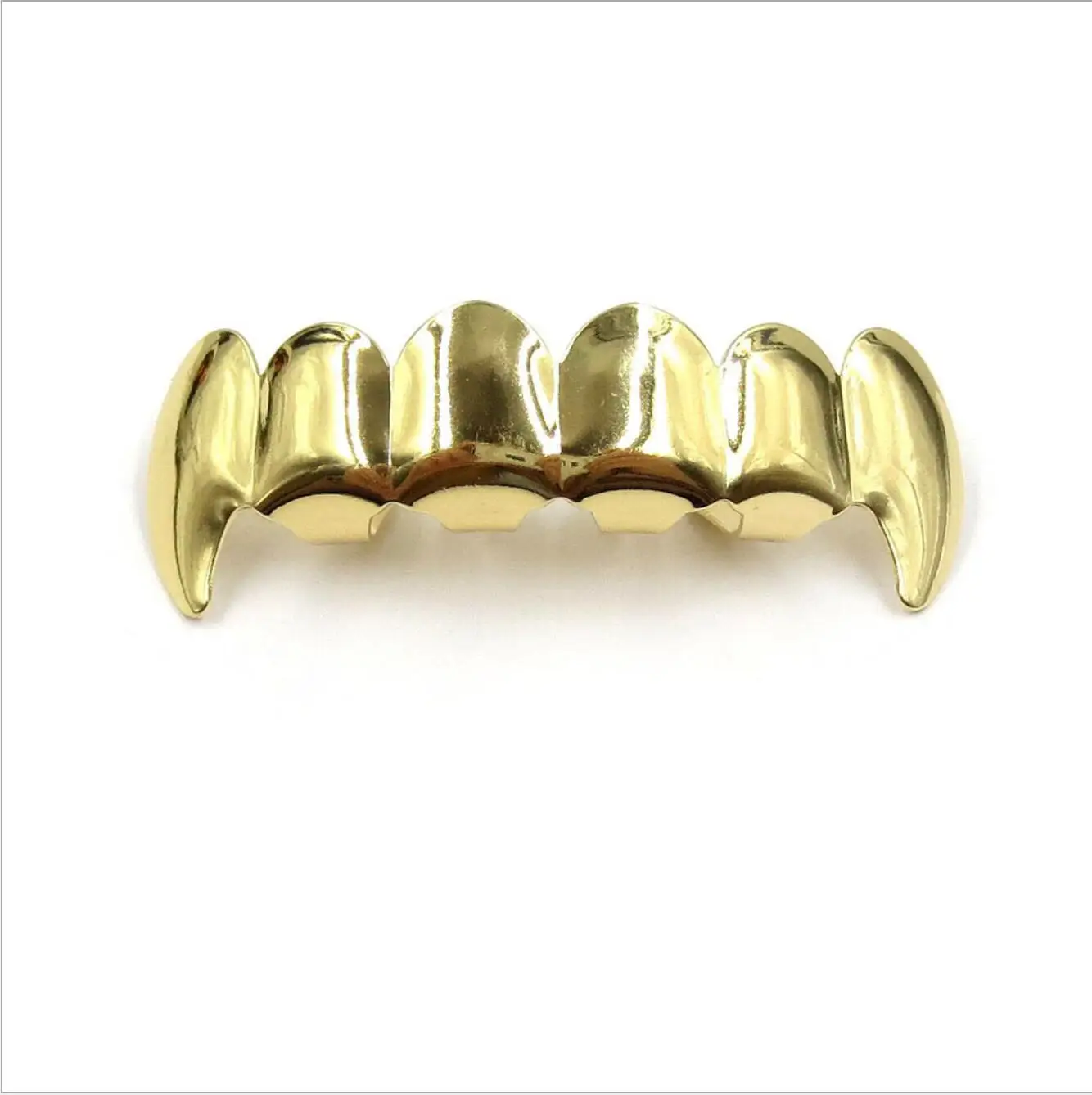 Gold A Top Новая мода хип-хоп золотые зубные решетки верхние и нижние грили зубные рот Панк зубы шапки Косплей вечерние зубные рэппер ювелирные изделия подарок - Окраска металла: Gold A Top