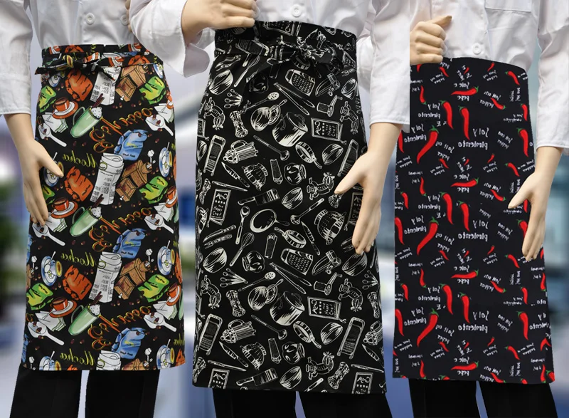 Горячие Красочные унисекс модные фартуки кухонные повара новые высшего качества