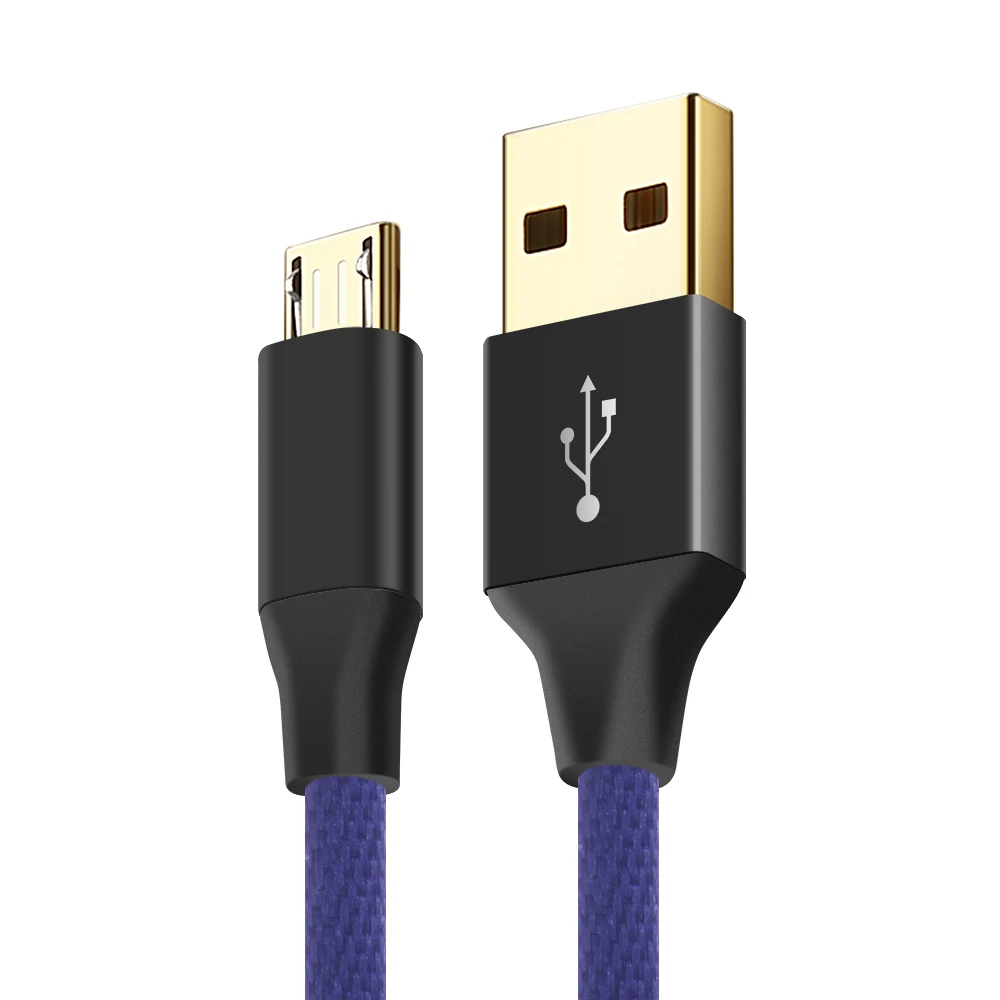 Позолоченный Micro USB кабель, Suntaiho нейлон Быстрая зарядка Android USB зарядное устройство Дата кабель 1 м/2 м/3 м для samsung/Xiaomi/LG/htc