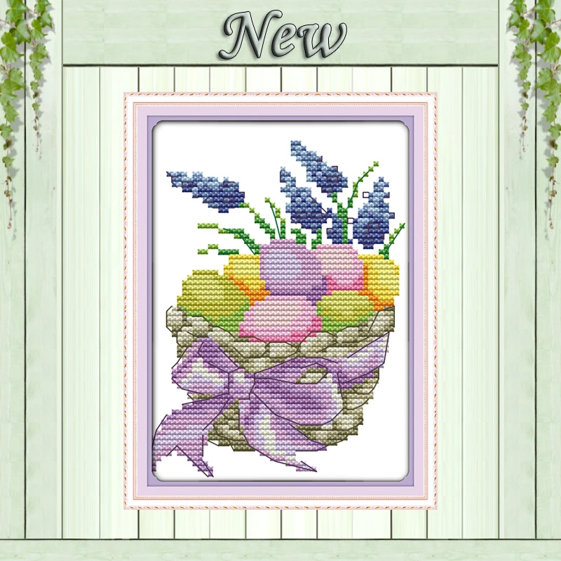 Easter eggs Christmas decor painting pattern printed on canvas DMC 14CT 11CT Cross Stitch chinese Needlework kits Embroidery Set | Дом и сад