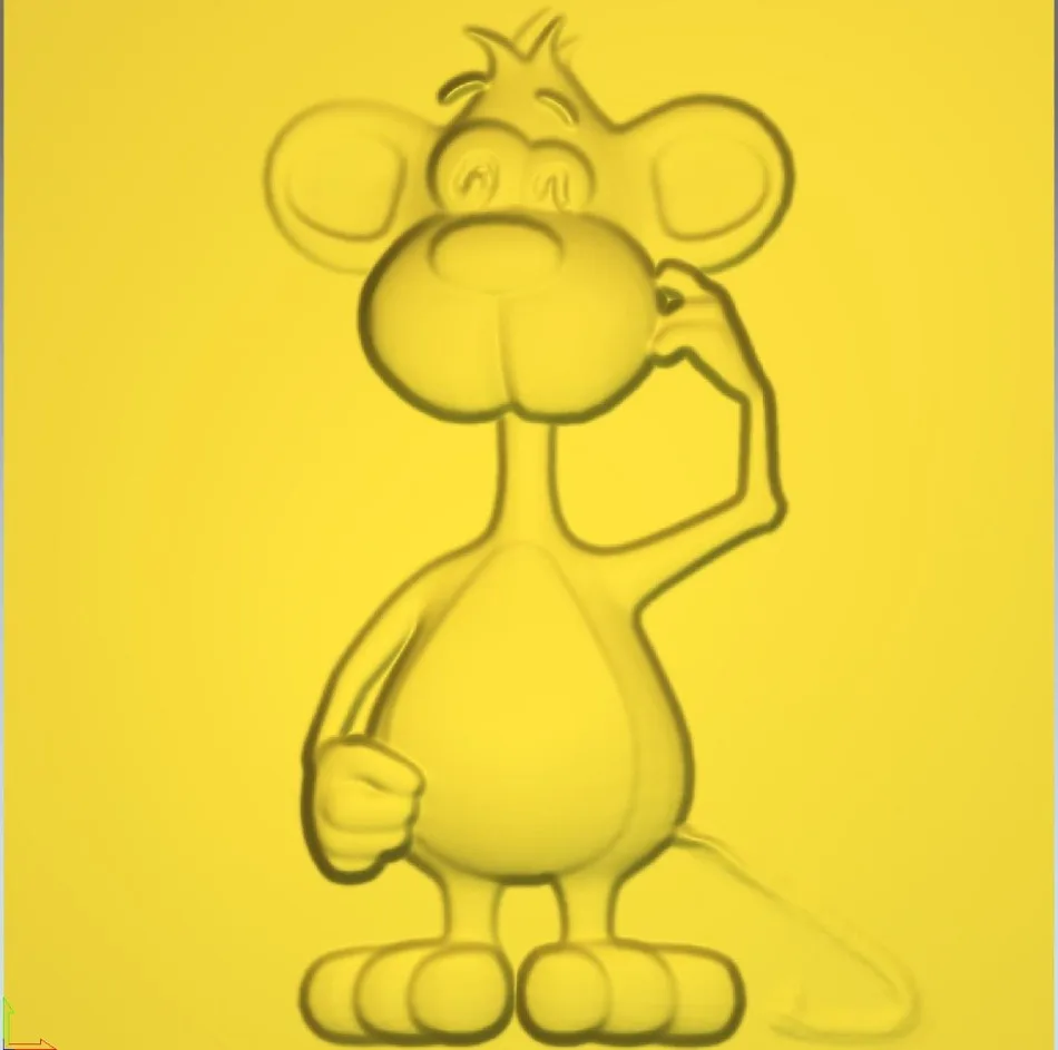 

3d model relief for cnc in STL file monkey_1
