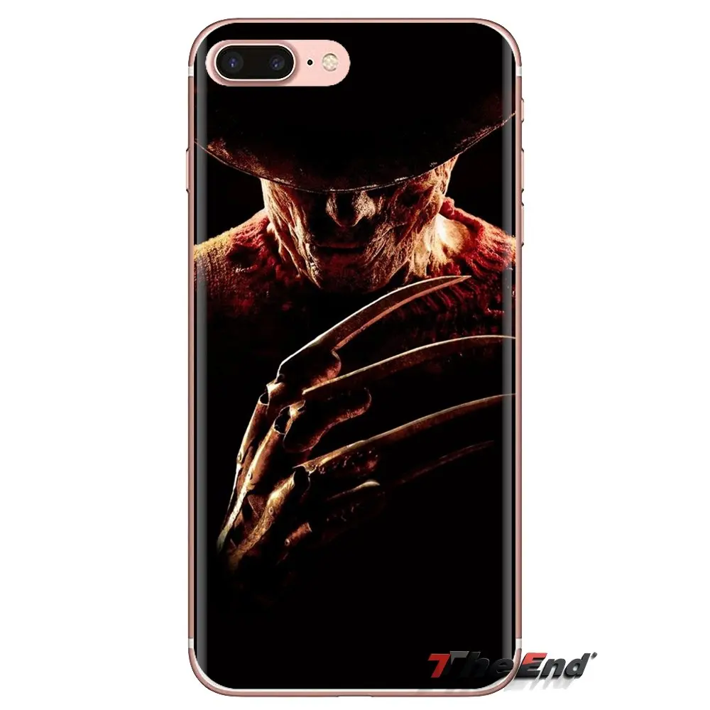 Soft Transparent Cases Covers For iPod Touch Apple iPhone 4 4S 5 5S SE 5C 6 6S 7 8 X XR XS Plus MAX freddy krueger |