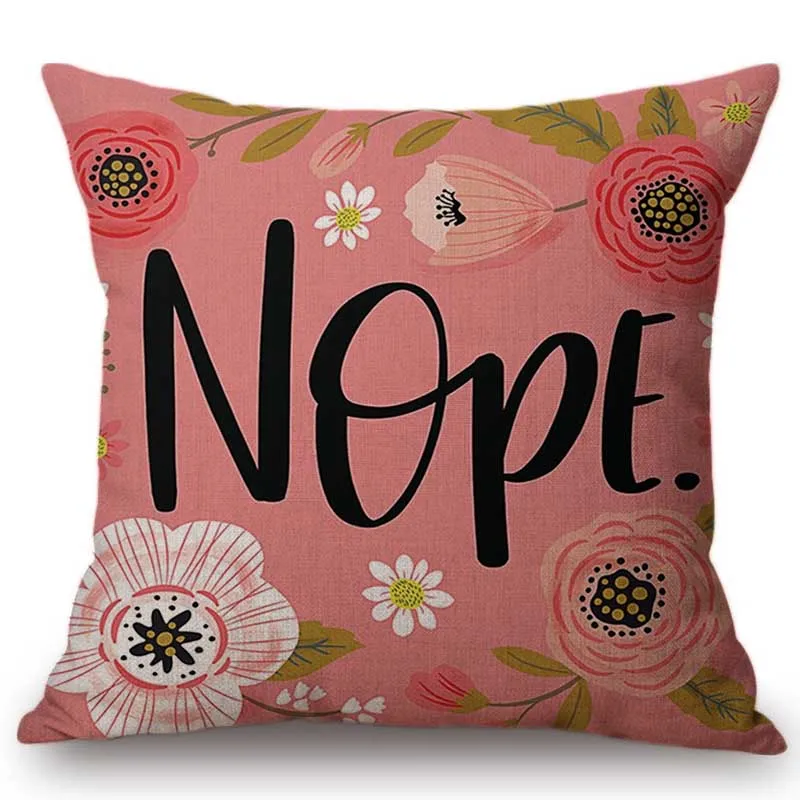 18 &quotжелтый розовый цветочный иронический домашний декоративный наволочка