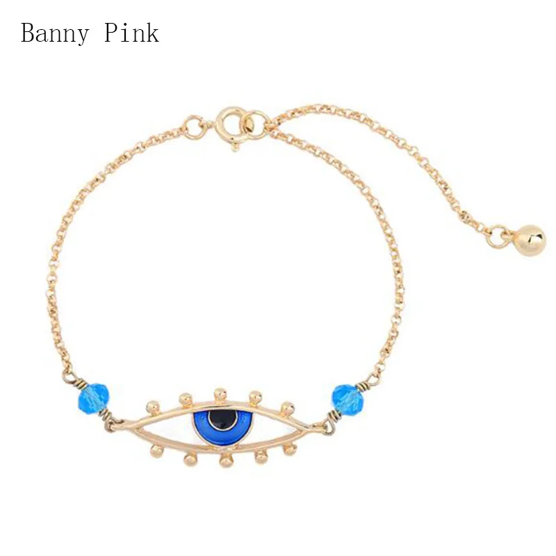 Женский металлический Шарм браслет ручной работы эпоксидный с подвеской Geo Eye