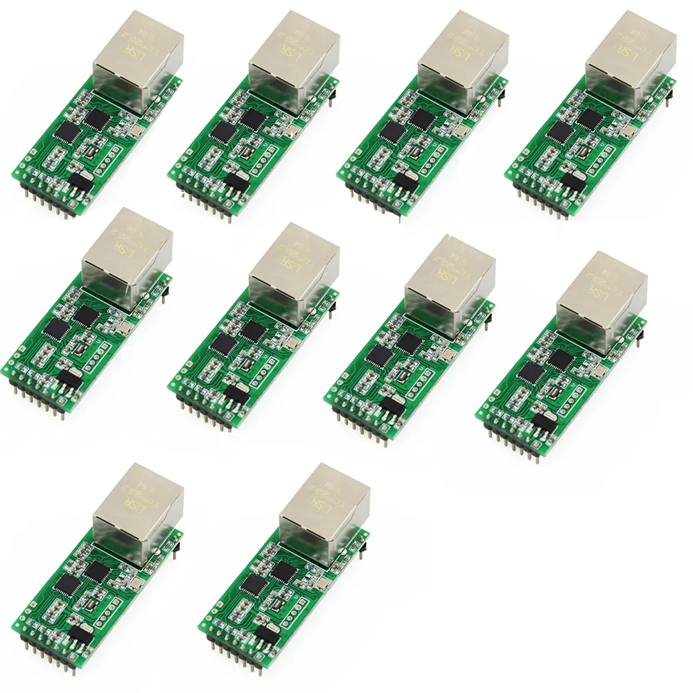 10 шт. релейный модуль Ethernet-преобразователя Серийный Модуль UART TTL в TCP/IP Поддержка