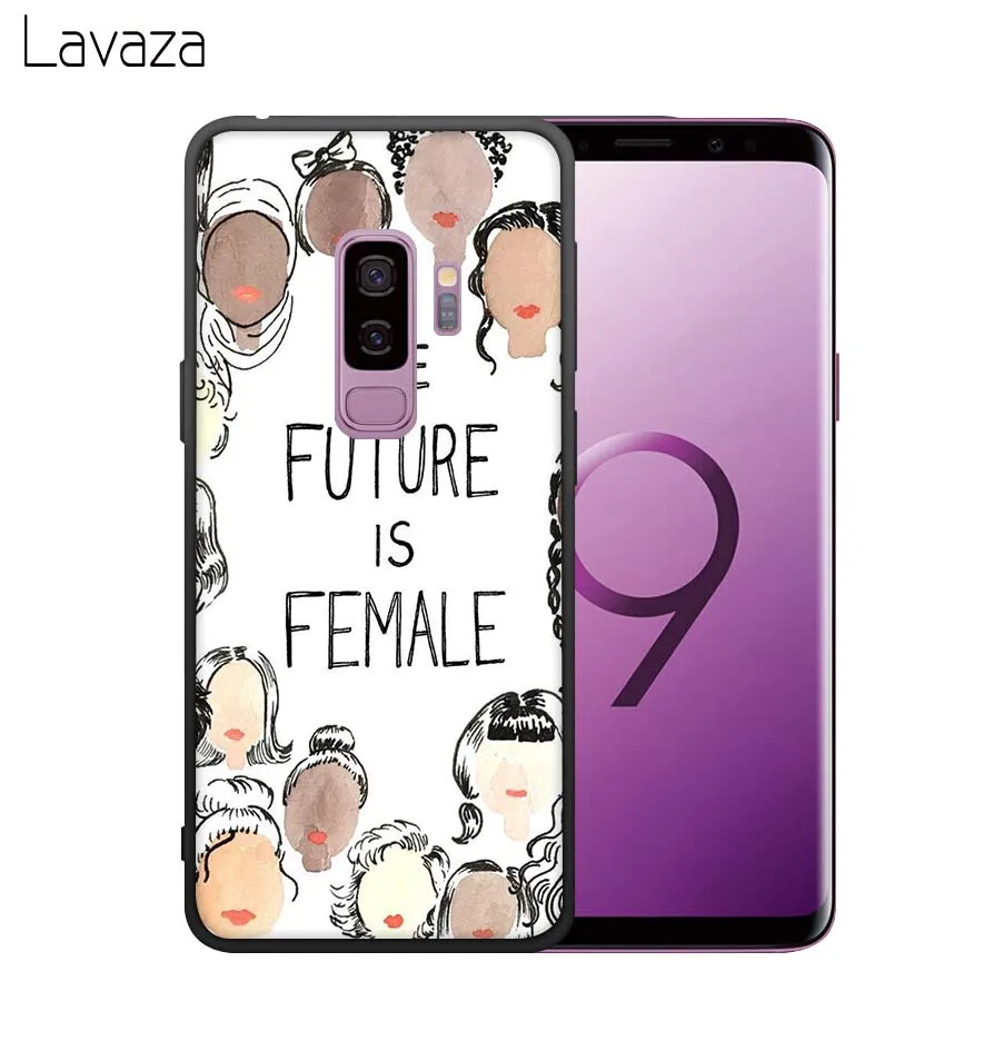 Lavaza Aesthetics Minimal Girl Soft Case for Galaxy Note 8 9 S7 edge S8 S9 S10 Plus S10e M10 20 30 Cover |