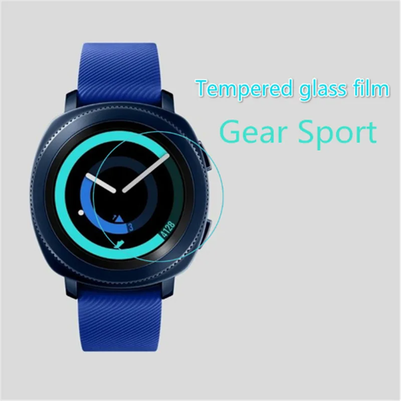 2pcs/lot 9H Tempered Glass Screen Protector Film For Samsung Gear S4 Protective film Guard for gear sport Front | Мобильные телефоны