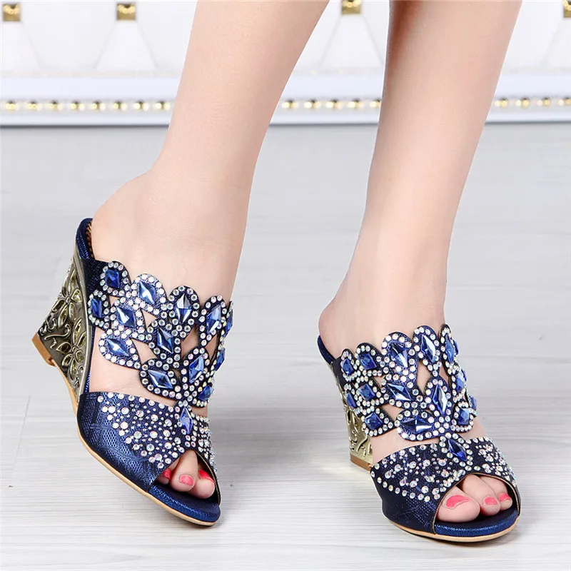 2017 Новый Европейский Летний алмаз кожаные туфли на высоком каблуке обувь