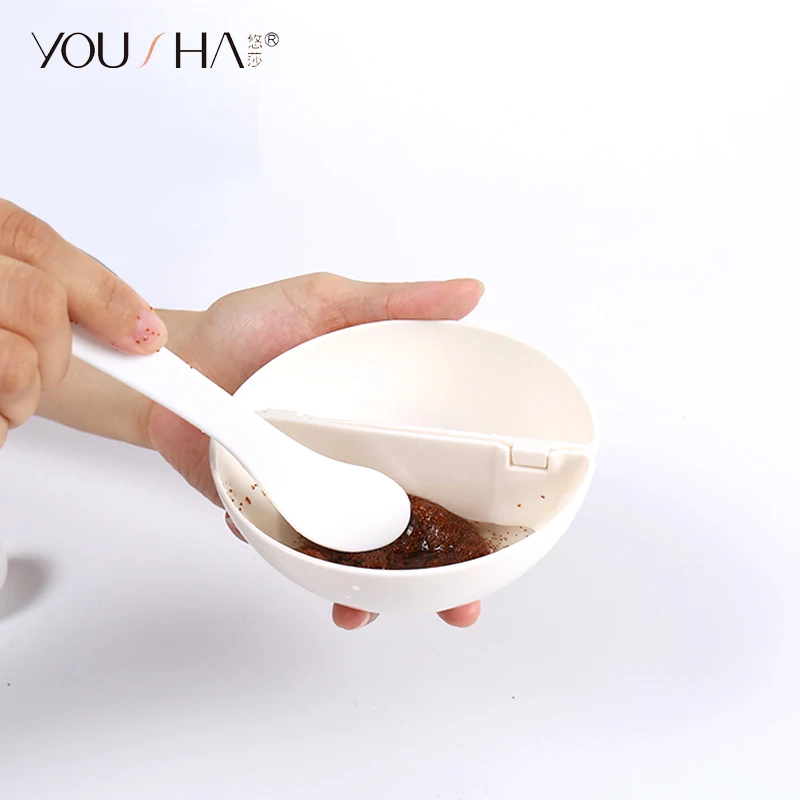 YOUSHA 7 шт., косметическая чаша для лица, косметическая чаша, инструмент для макияжа с кистью для сжатой маски, Смешанная палочка для перемешивания, мерная ложка