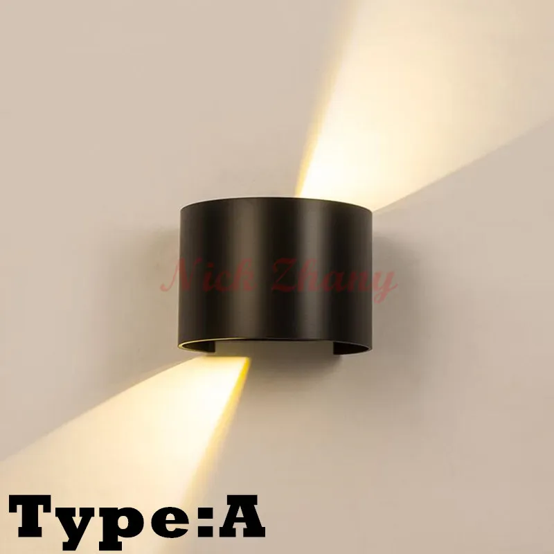 Уличная светодиодная настенная лампа с регулируемой яркостью 8 Вт 10 COB IP65