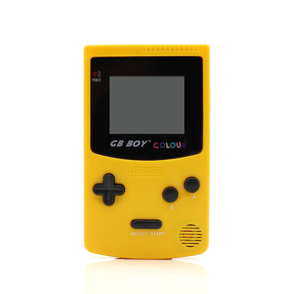 GB Boy цветные портативные игровые консоли игровой плеер с подсветкой 66 встроенных игр желтый