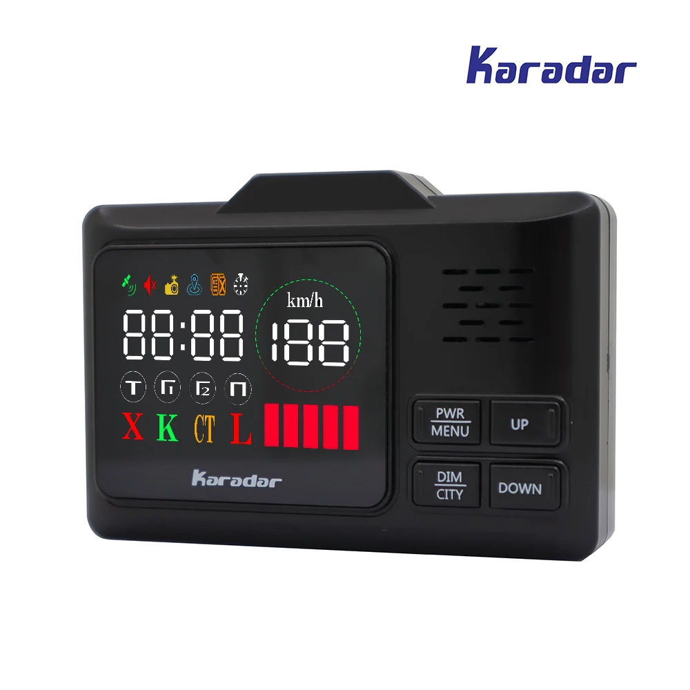 KARADAR светодио дный светодиодный gps Радар детектор G 860STR Анти радар автомобильный