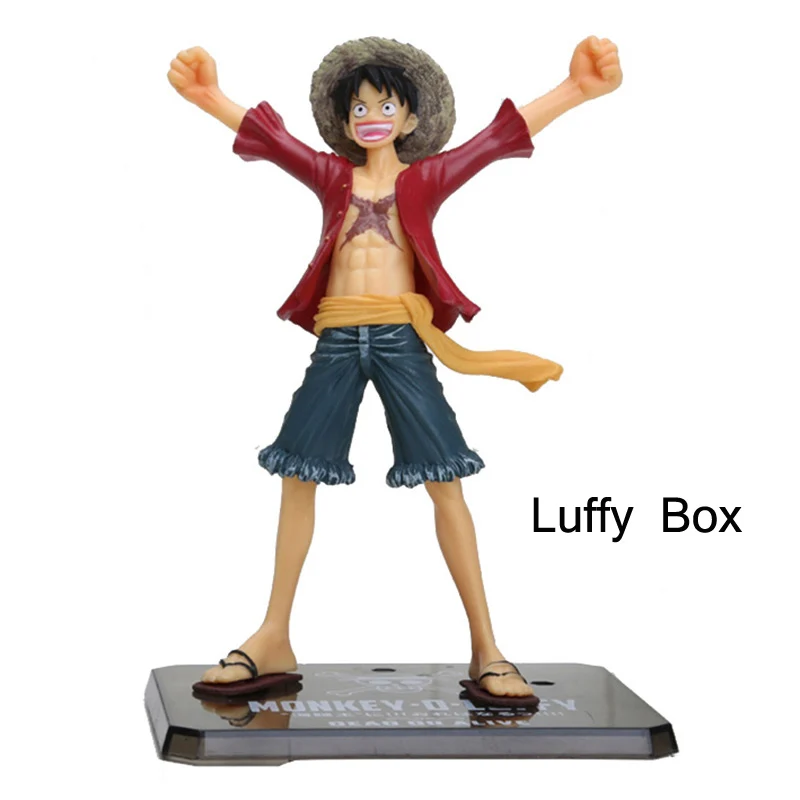 Аниме one piece Figure 2 года спустя Луффи нами ророноа Зоро Санджи Чоппер Хэнкок Битва вер. Фигурка коллекционная игрушка - Цвет: Luffy box