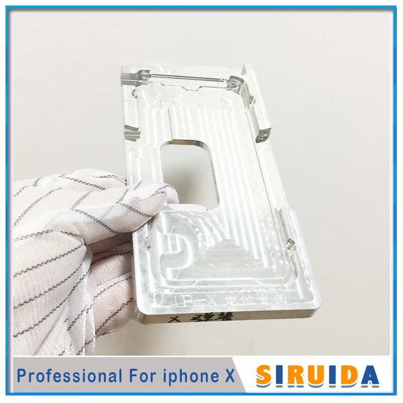 Форма для iPhone X LCD Внешний стеклянный экран ламинирование УФ клей