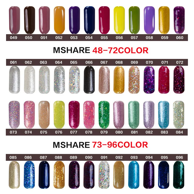 Mshare 10 мл DIY Дизайн ногтей красочные УФ гель набор светодиодные лампы лечить Гели
