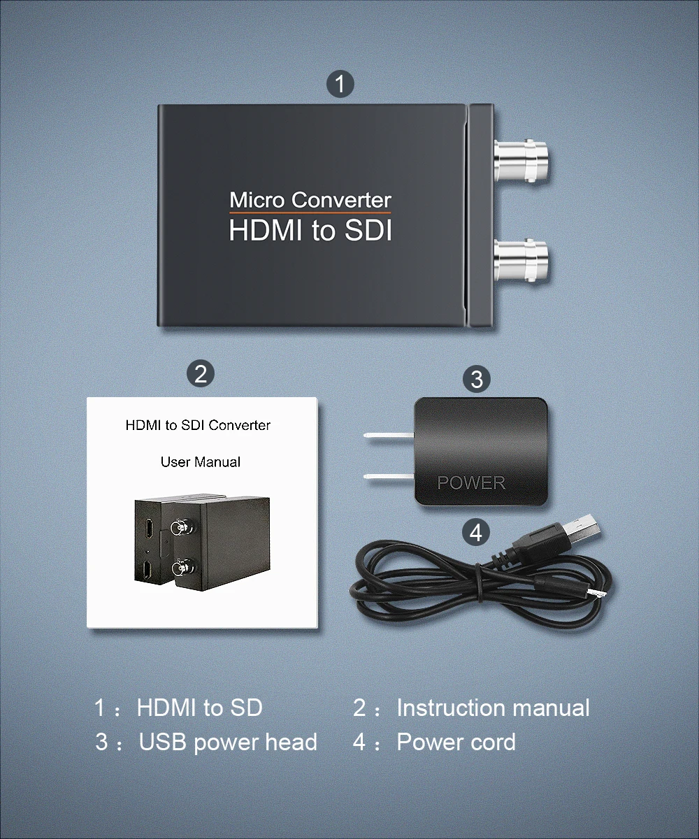 Мини HD 3g SDI в HDMI конвертер HDMI в SDI* 2 адаптер 3g дисплей 1080p с usb питания HDMI коммутатор в SDI для PS3/4 Smart box
