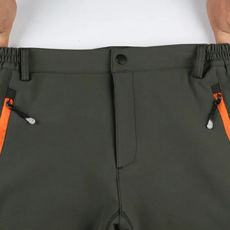 Laamei Fashion Men's Autumn Winter Fleece Thermal Waterproof Outdoor Pants Clearance Sale Men Bodybuilding Windproof Trousers