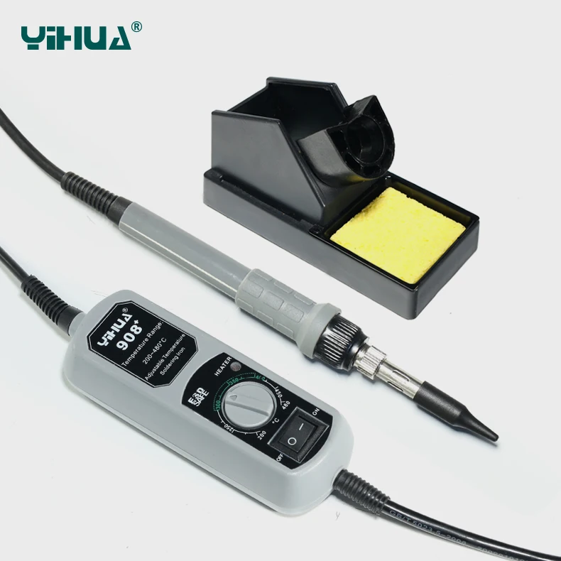Портативный паяльник YIHUA 908 + высококачественный прочный с регулируемой