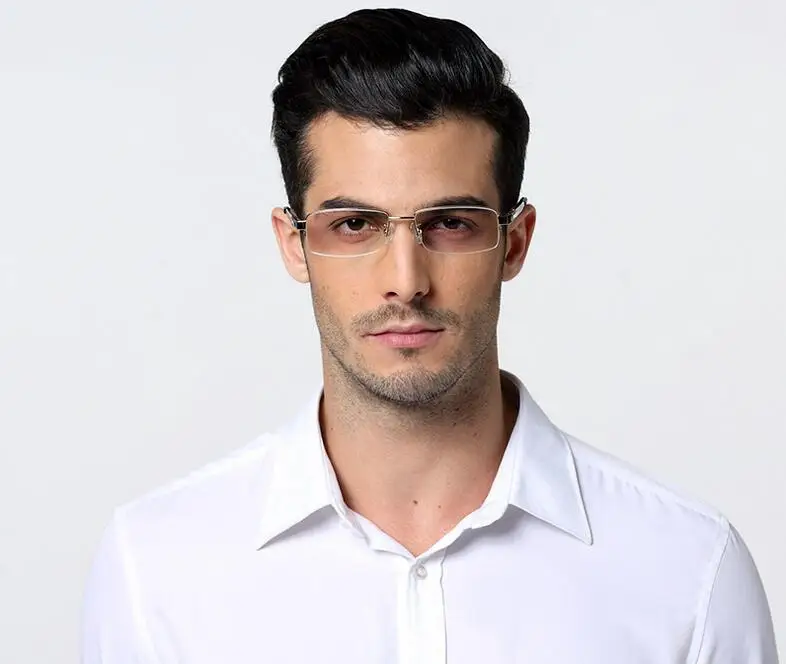 Мужские оправы для очков очки без из чистого титана|rimless eyewear frames|mens eyeglass frameseyeglass