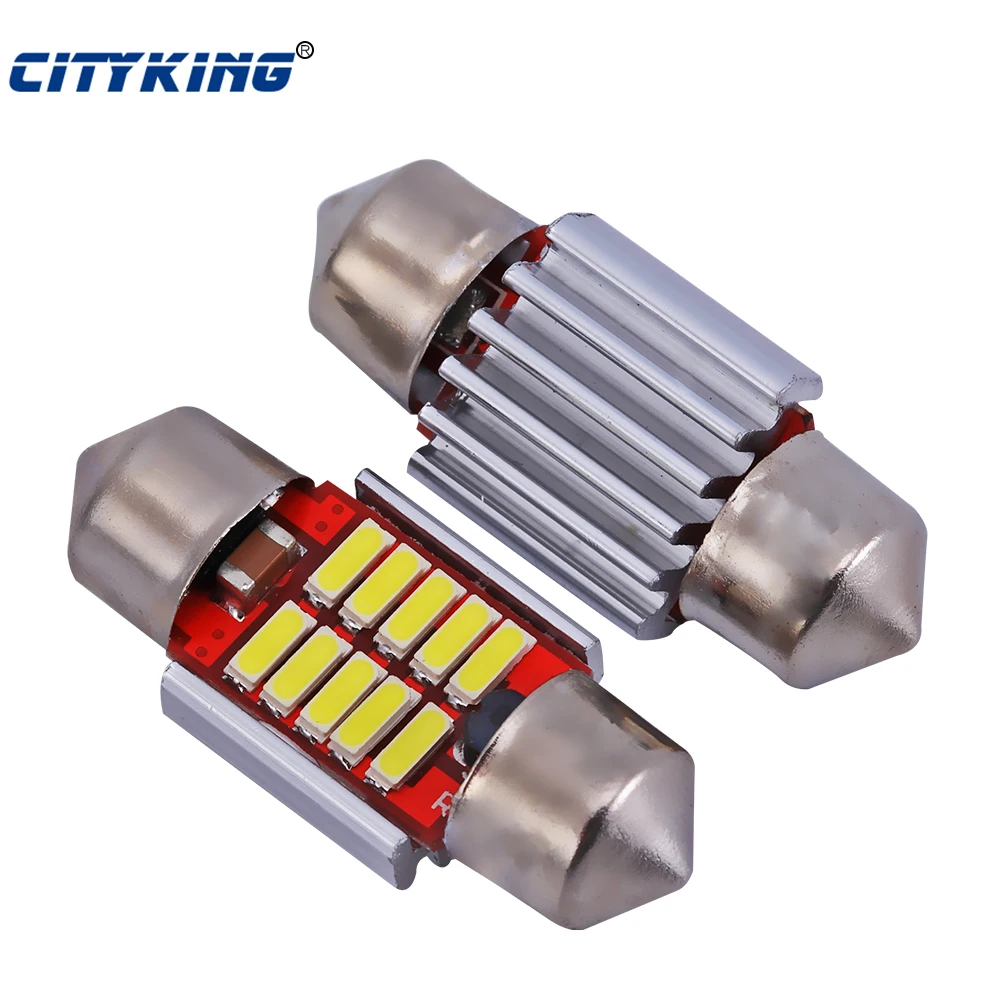 

100pcs Led C5W 4014 smd 10led No Polarity c5w led 31mm Festoon Led Error Free festoon 10SMD Led Car Reading Light