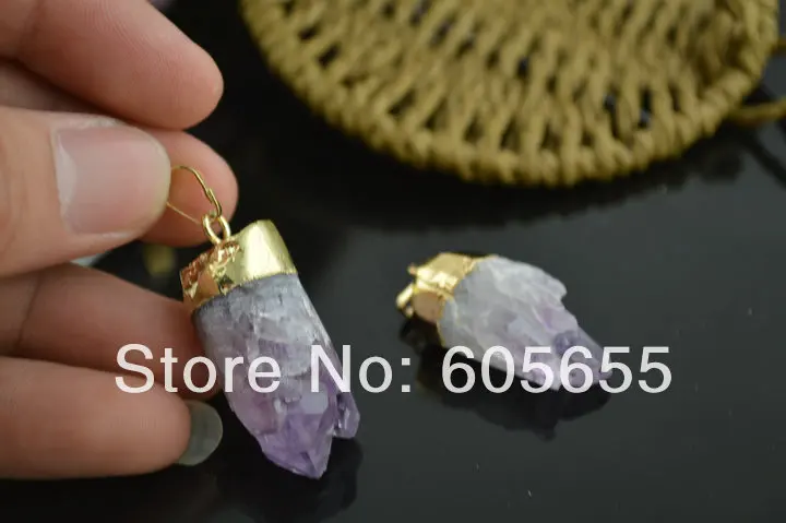 Drusy Geode подвески в форме цилиндра из фиолетового камня подходят для изготовления