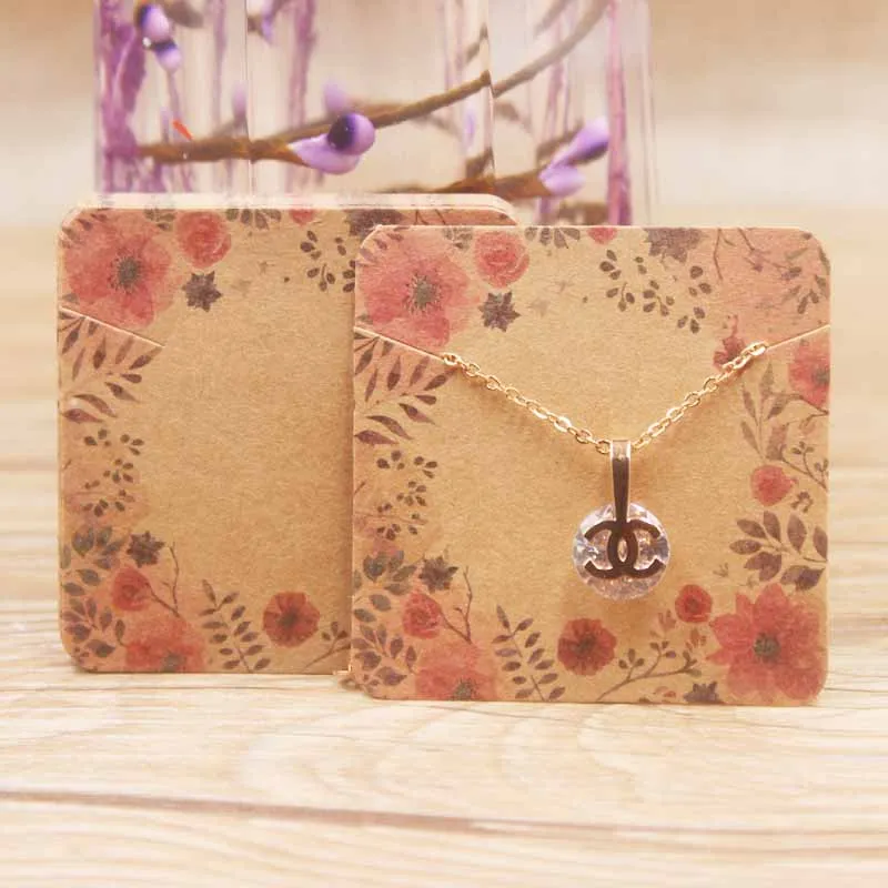 5x5cm Новое поступление 5*5 см модные ювелирные украшения/кулон/футляр для ожерелья бумажная карта смешанные стили l3* 3 см серьги-гвоздики подвешенная бирка - Цвет: 5x5cm