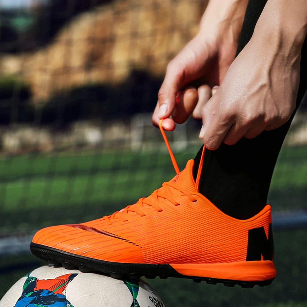 Закрытый футбол обувь Для мужчин Мини высокие футбольные бутсы взрослых Magista TF