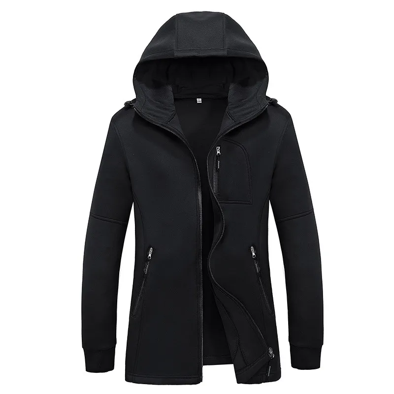 2018 мужские куртки и пальто Весенние с капюшоном повседневные Модные приталенные