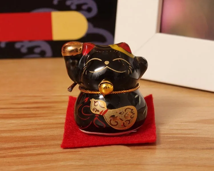 Набор 5 шт. Мини Труба Керамическая Lucky Cat милый Maneki Neko домашний автомобильный Декор Украшение подарок