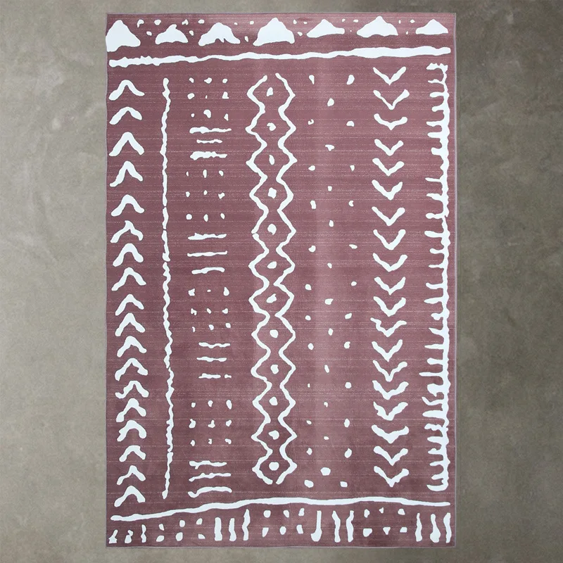 Ins Hot Fashion Carpets For Living Room Bedroom Kid Room Rugs Home Carpet Nordic Style Delicate Floor Mat Anti-Slip Area Rugs - Цвет: W