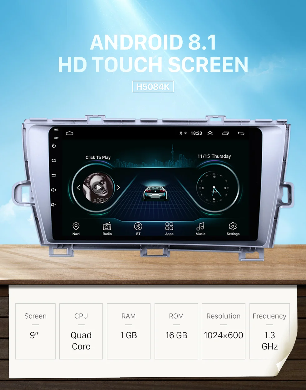 Seicane Android 8,1 2 Din Автомобильный Радио Мультимедиа Видео плеер gps для Toyota Prius 2009 2010 2011 2012 2013 Левый ручной драйвер