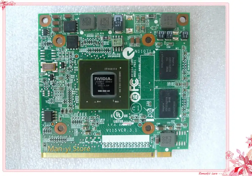 Оригинальная видеокарта Geforce 9300M GS MXM II DDR2 256 Мб VG.9MG06.001 VGA-карта для Acer 5520G 6930G 7720G 4630G
