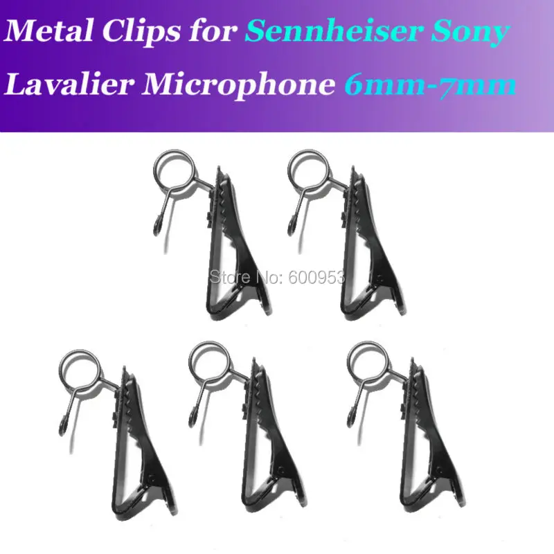 5 шт. запасные Сменные 6 7 мм Металлические зажимы для микрофона Sennheiser ME2 Sony V1 D11