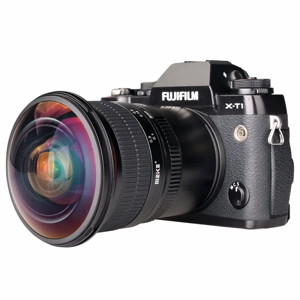 Объектив Meike 8 мм f/3 5 Ultra HD рыбий глаз для беззеркальной камеры Fujifilm с X образным