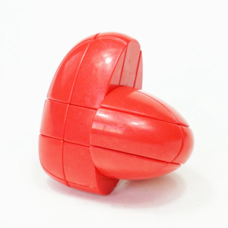 YJ Heart 3x3x3 креативный магический куб в форме сердца красный/синий/розовый кубар-Рубик на скорость образовательные детские игрушки