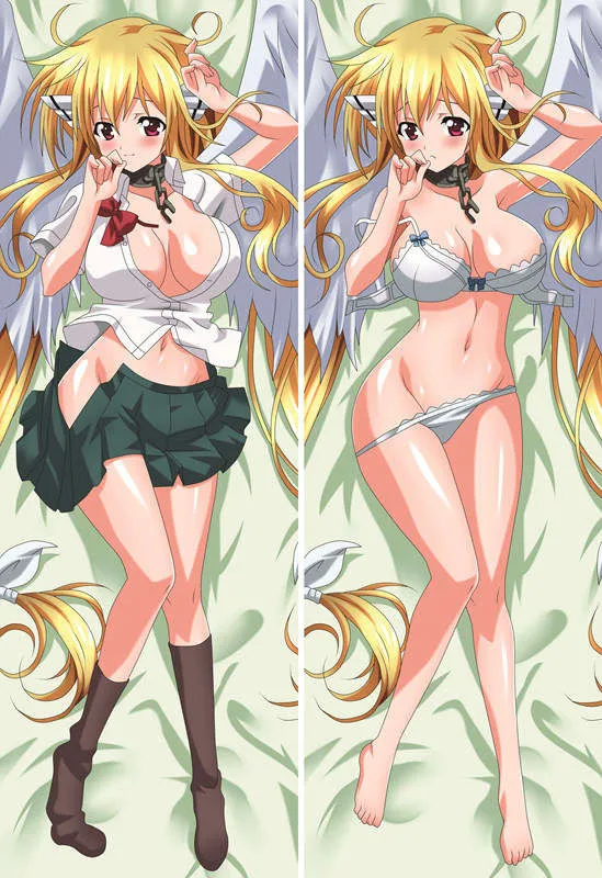 Sora no otoshimono, аниме персонажи ikaros& nymph, Наволочка на подушку, небеса, потеря собственности, astraea, Наволочка на тело